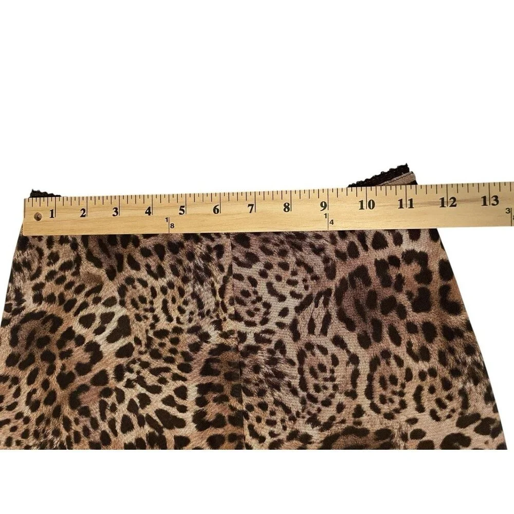 Princess Polly‎ Leopard Print Mini Skirt Size 4 Animal Print Women Lined Zipper